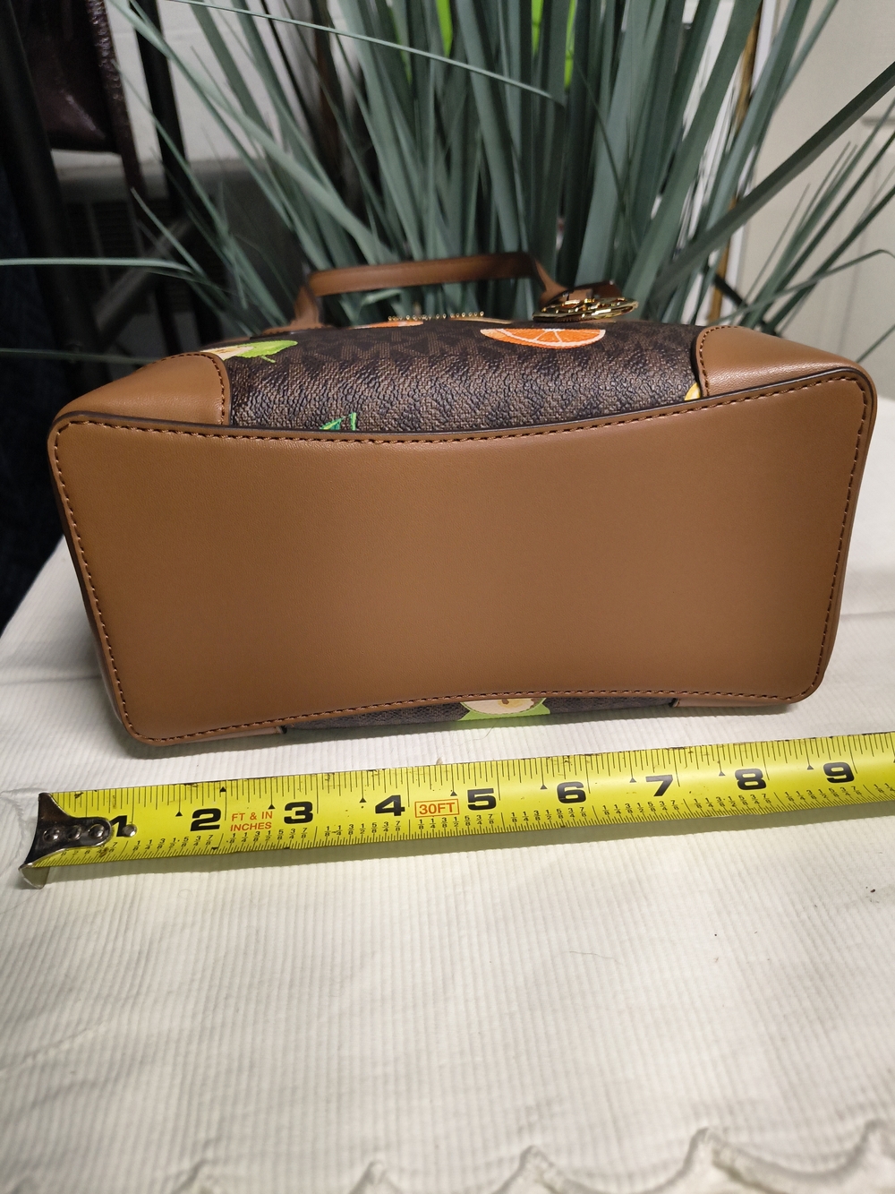 MICHAEL Michael Kors Signature Monogram Brown with Multicolor Fruit Motif Set - Picture 9 of 11